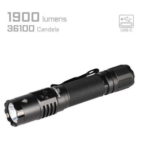Latarka AceBeam T35 Black 1900 lm USB-C
