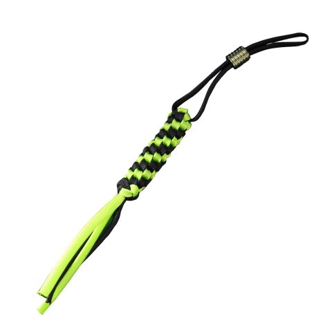 Zawieszka Paracord WE Green/Black + Ti Bead Green