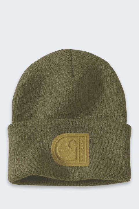 Czapka Carhartt C Patch Beanie DARK BRONZED GREEN