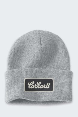 Czapka Carhartt Script Patch Beanie HEATHER GREY