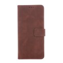Etui Smart Velvet do Samsung Galaxy S25 FE brązowe