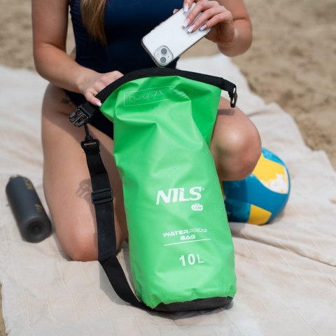 NC17103 KARIMATA SKŁADANA TURYSTYCZNA Z PODBICIEM ALUMINIOWYM + XPE 195 CM ZIELONA NILS CAMP