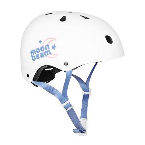 NA0189 ZESTAW LED ŁYŻWOROLKI OCHRANIACZE MOONBEAM BIAŁE ROZM. M(35-38) NILS EXTREME