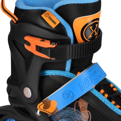 NA13808 ŁYŻWOROLKI COSMO NIEBIESKIE ROZM. L(38-41) NILS EXTREME