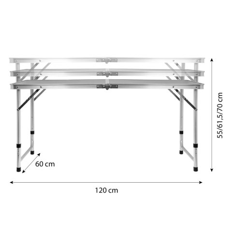 NC1605 CIEMNOSZARY STÓŁ KEMPINGOWY NILS CAMP