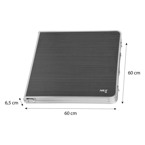 NC1605 CIEMNOSZARY STÓŁ KEMPINGOWY NILS CAMP