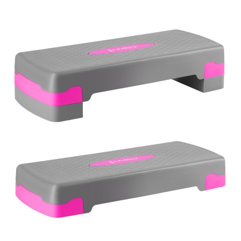 Platforma step HMS AS003 do aerobiku -szaro-różowa