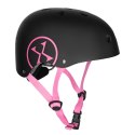 MTW001-1 KASK CZARNO-RÓŻOWY ROZM. L(58-61CM) NILS EXTREME