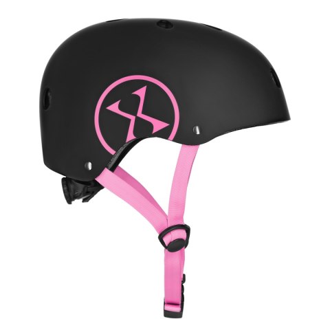 MTW001-1 KASK CZARNO-RÓŻOWY ROZM. S(52-56CM) NILS EXTREME