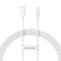 Baseus kabel Superior USB - USB-C 1,5m biały 100W