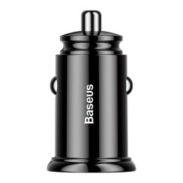 Baseus ładowarka samochodowa PD Dual QC 3.0 2x USB 60W czarna