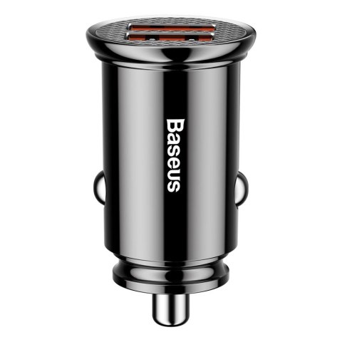 Baseus ładowarka samochodowa PD Dual QC 3.0 2x USB 60W czarna