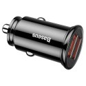 Baseus ładowarka samochodowa PD Dual QC 3.0 2x USB 60W czarna