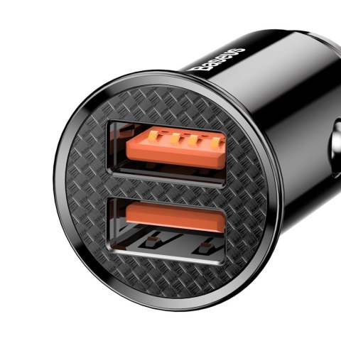 Baseus ładowarka samochodowa PD Dual QC 3.0 2x USB 60W czarna