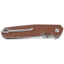 Nóż składany Bestechman Velix Brown G10, Stonewashed/Satin 14C28N by Ostap Hel (BMK07B)