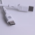 Forever ładowarka sieciowa PD QC TC-07-30AC 1x USB-C 1x USB 30W biała + kabel USB-C - USB-C 60W