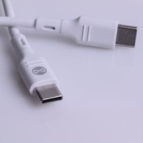 Forever ładowarka sieciowa PD QC TC-07-30AC 1x USB-C 1x USB 30W biała + kabel USB-C - USB-C 60W