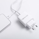Forever ładowarka sieciowa PD QC TC-07-30AC 1x USB-C 1x USB 30W biała + kabel USB-C - USB-C 60W