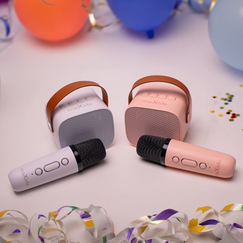 Maxlife zestaw karaoke Bluetooth MXKS-100 różowy