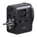 Uniwersalny adapter podróżny / ładowarka sieciowa Ugreen S550, 65W, 2x USB-C, 1x USB-A