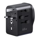 Uniwersalny adapter podróżny / ładowarka sieciowa Ugreen S550, 65W, 2x USB-C, 1x USB-A