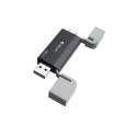 Devia czytnik kart 2w1 EL239 USB/USB-C 2.0 czarny