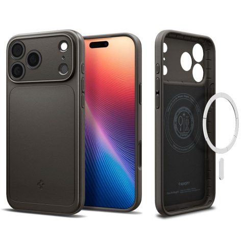 Spigen nakładka Thin Fit Mag Magsafe do iPhone 17 Pro Gunmetal