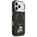 Karl Lagerfeld nakładka Magsafe PU case with Karl&Choupette heads pins logo and metal camera buttons do iPhone 17 Pro czarna