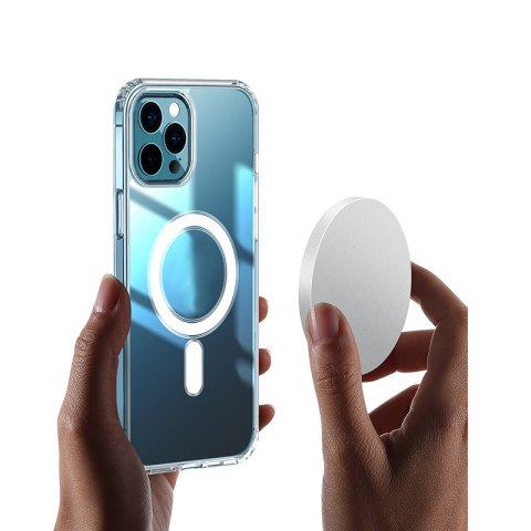 Nakładka Anti Shock 1,5 mm Mag do iPhone 13 Mini 5,4" transparentna big hole