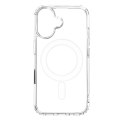 Nakładka Anti Shock 1,5 mm Mag do iPhone 16 6,1" transparentna big hole + przycisk