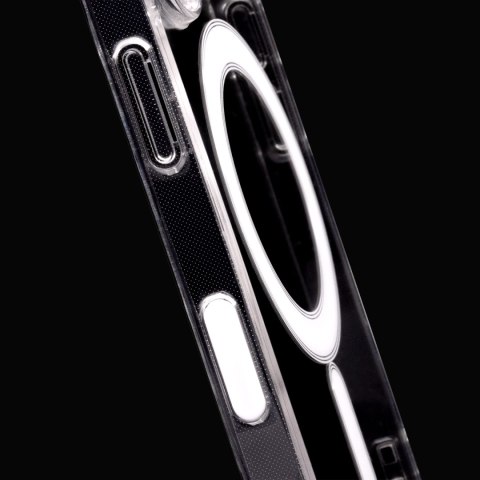 Nakładka Anti Shock 1,5 mm Mag do iPhone 16 6,1" transparentna big hole + przycisk