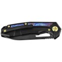 Nóż składany Kubey KB Knives Vagrant Black Titanium/Timascus, Black DLC CPM S35V by Maksim Tkachuk (KB284I)