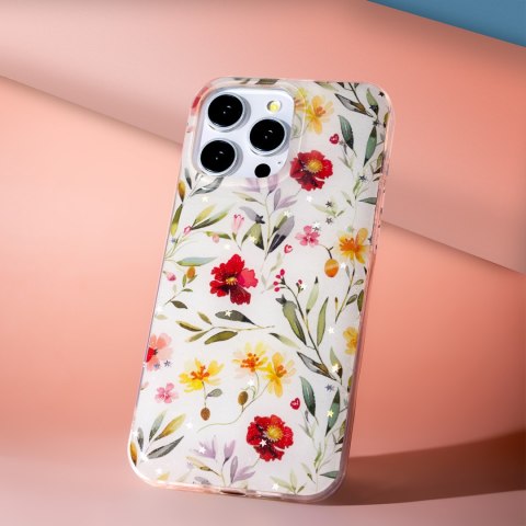 Nakładka Glow Glam do Xiaomi Redmi 14C 4G/ 14C 5G / Redmi A4 / POCO C75 biała