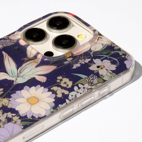 Nakładka Glow Glam do Xiaomi Redmi 14C 4G/ 14C 5G / Redmi A4 / POCO C75 niebieska