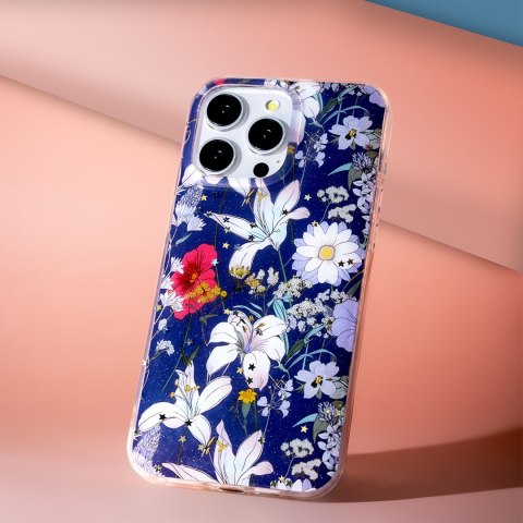 Nakładka Glow Glam do Xiaomi Redmi 14C 4G/ 14C 5G / Redmi A4 / POCO C75 niebieska