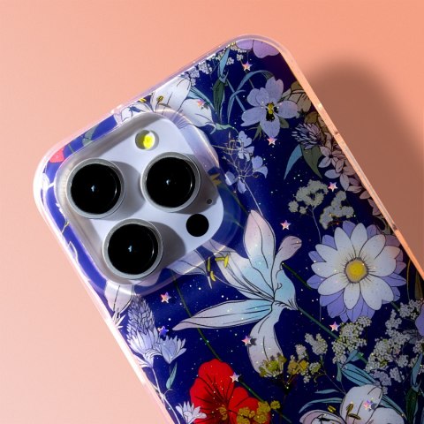 Nakładka Glow Glam do Xiaomi Redmi 14C 4G/ 14C 5G / Redmi A4 / POCO C75 niebieska