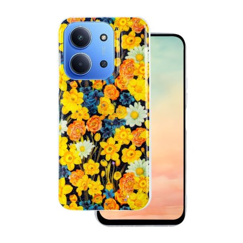 Nakładka Glow Glam do Xiaomi Redmi 15C 4G EU / 15C 5G EU (173.16 x 81.06 x 8.2 mm) pomarańczowa
