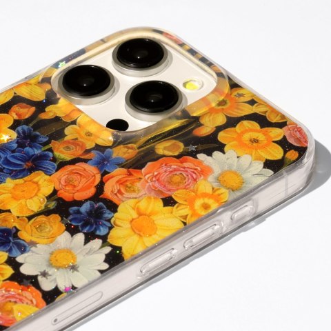 Nakładka Glow Glam do Xiaomi Redmi 15C 4G EU / 15C 5G EU (173.16 x 81.06 x 8.2 mm) pomarańczowa