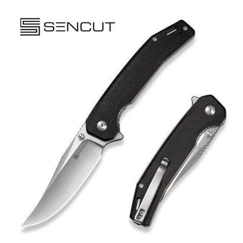 Nóż składany Sencut Vornix Black Canvas Micarta, Satin 9Cr18MoV (S25038-2)
