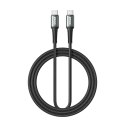 BWOO kabel Pleciony USB-C - USB-C 3m 60W czarny