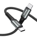 BWOO kabel Pleciony USB-C - USB-C 3m 60W czarny