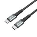 BWOO kabel Pleciony USB-C - USB-C 3m 60W czarny