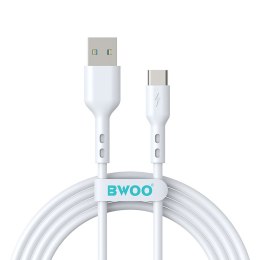 BWOO kabel USB - USB-C 2m 3A biały