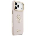 Guess nakładka Grained Big 4G & Stand Camera do iPhone 17 Pro Max różowa