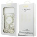 Guess nakładka Resin Bottom Glitter MagSafe do iPhone 17 Pro Max złota