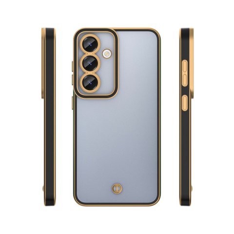 Nakładka Silky Gold do Oppo Reno 13F 5G (Global) / 13FS 5G czarna
