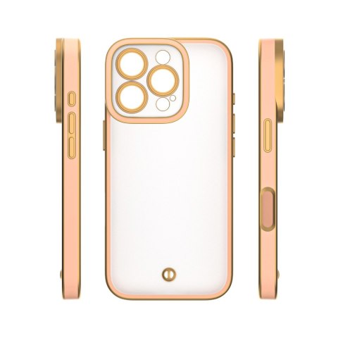 Nakładka Silky Gold do iPhone 14 6,1" różowa