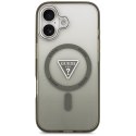 Guess Nakładka Magsafe IML Gradient Case With Print Triangle Logo & Silver Metal Camera Buttons Do iPhone 17 Khaki