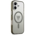 Guess Nakładka Magsafe IML Gradient Case With Print Triangle Logo & Silver Metal Camera Buttons Do iPhone 17 Khaki
