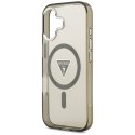 Guess Nakładka Magsafe IML Gradient Case With Print Triangle Logo & Silver Metal Camera Buttons Do iPhone 17 Khaki